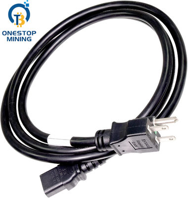 کابل های منبع تغذیه EU Plug Asic Miner سیم کابل 1.5 متر 1.8 متر 2 متر