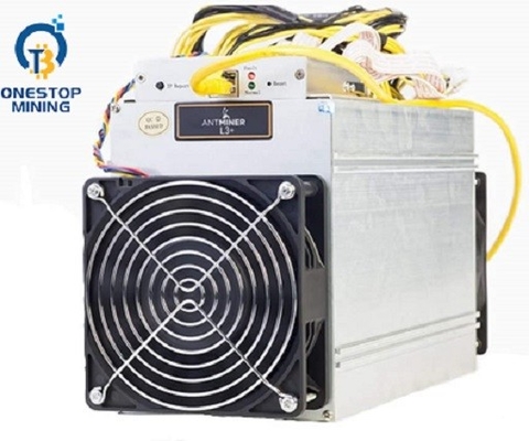 Antminer L3+ 504mh/S 1.6w/Mh Asic Litecoin Miner با منبع تغذیه